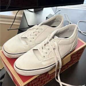 Vans Men’s Canvas Sneakers - White